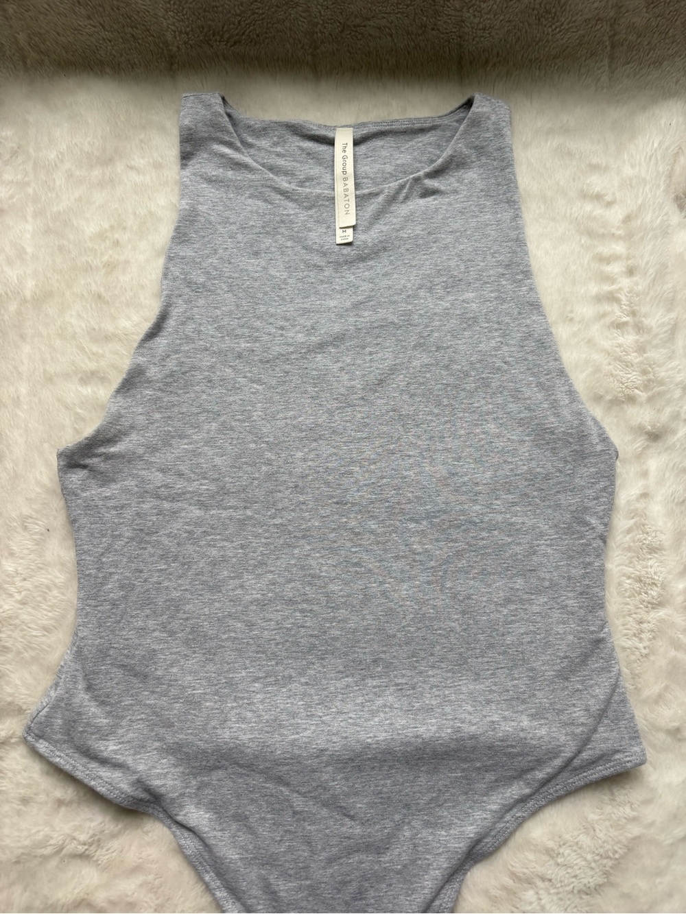 Aritzia The Group by Babaton Soft Contour Muscle Bodysuit Grey Size M 81940 - Picture 5 of 13